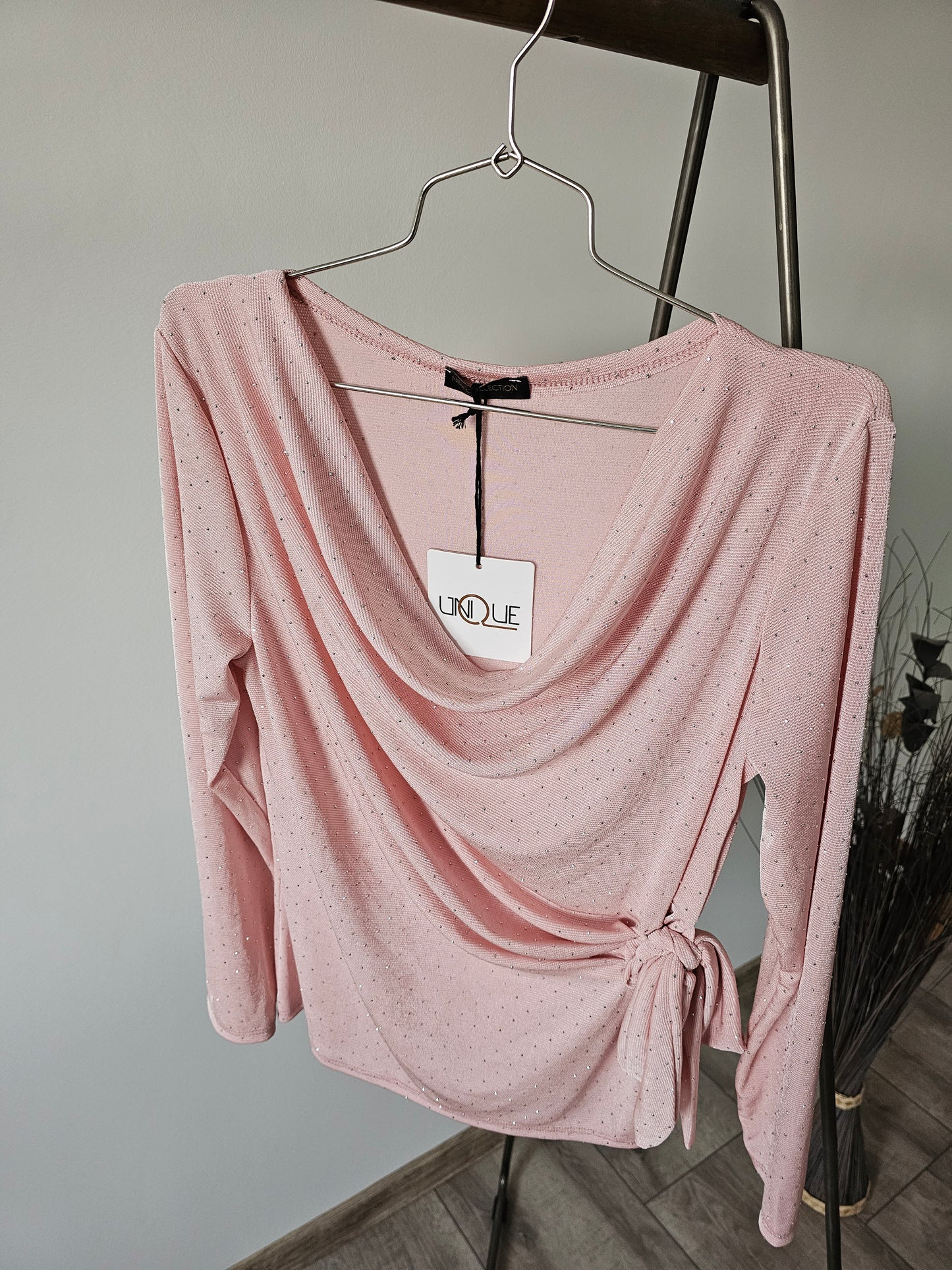 Bluse mit Wickel Design