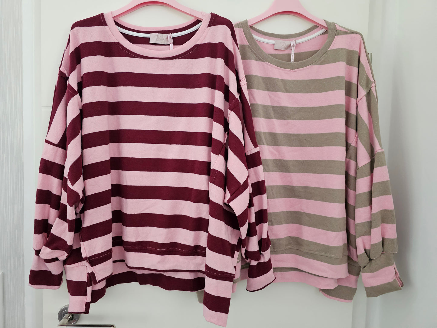 Oversize-Pullover Stripes versch. Farben