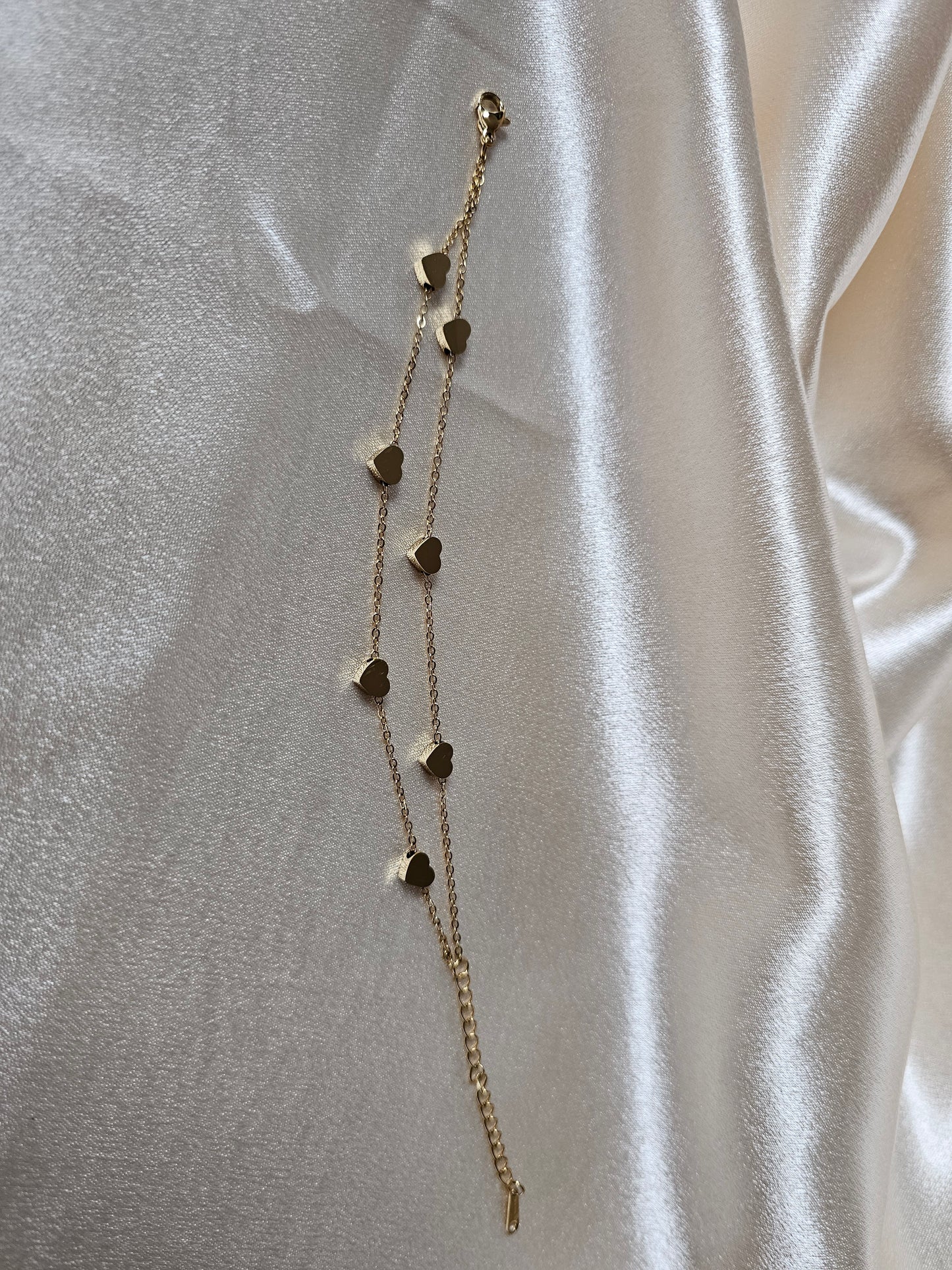 Armband Double Heart gold