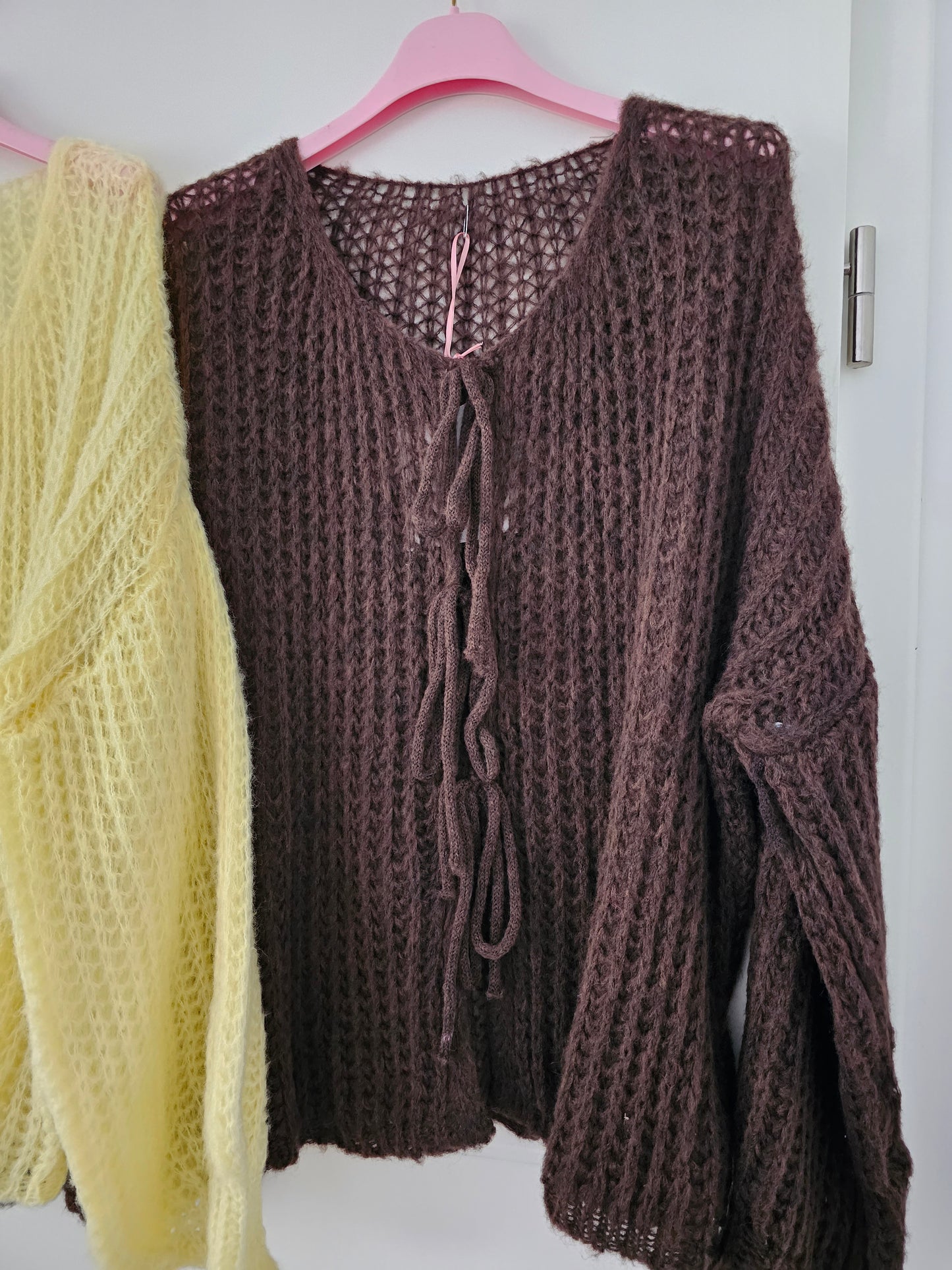 dünner Cardigan mit Schleifen (versch. Farben)