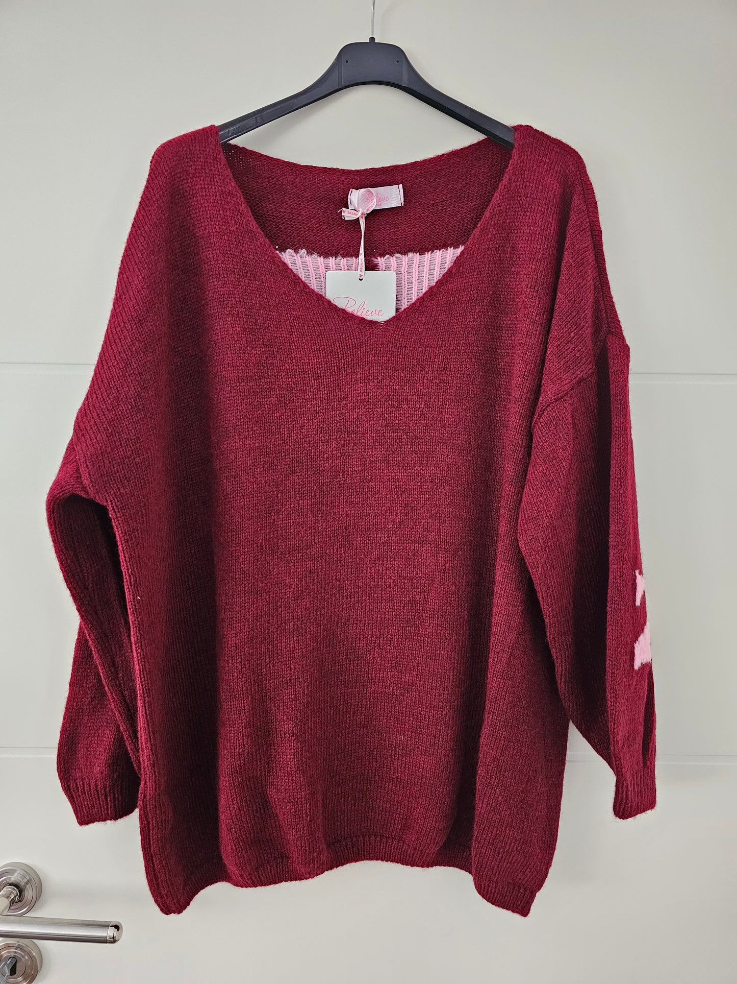 Pullover Namaste Bordeaux/Rosa