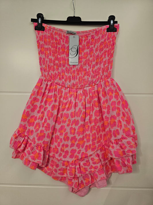 Musselin Jumpsuit Leo Pink