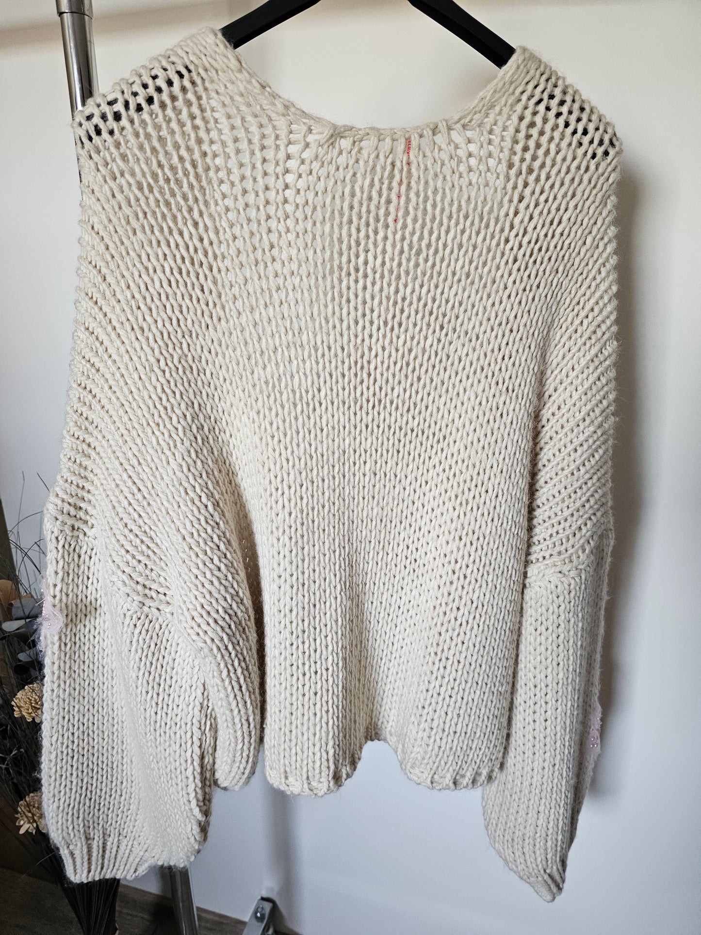Cardigan Butterfly beige