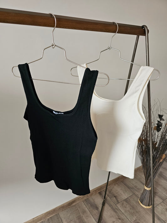 geripptes Basic Top