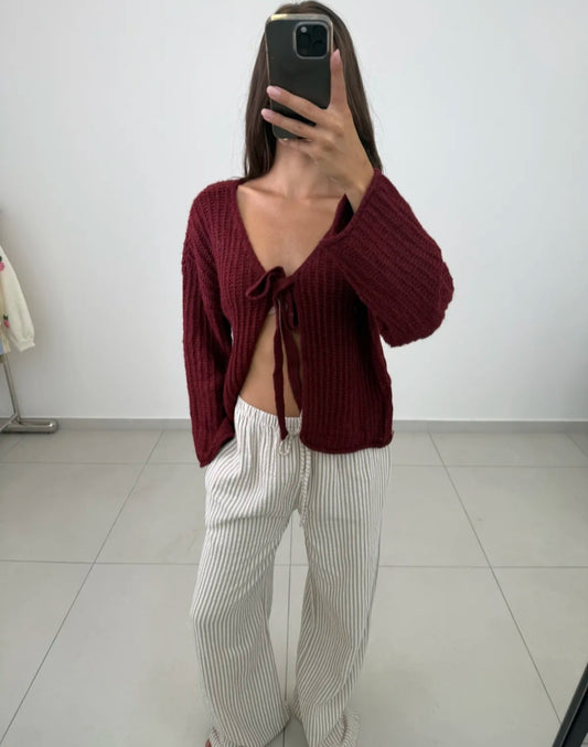 Cardigan Emily Bordeaux