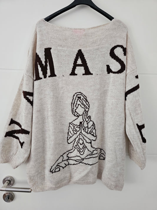 Pullover Namaste beige/braun