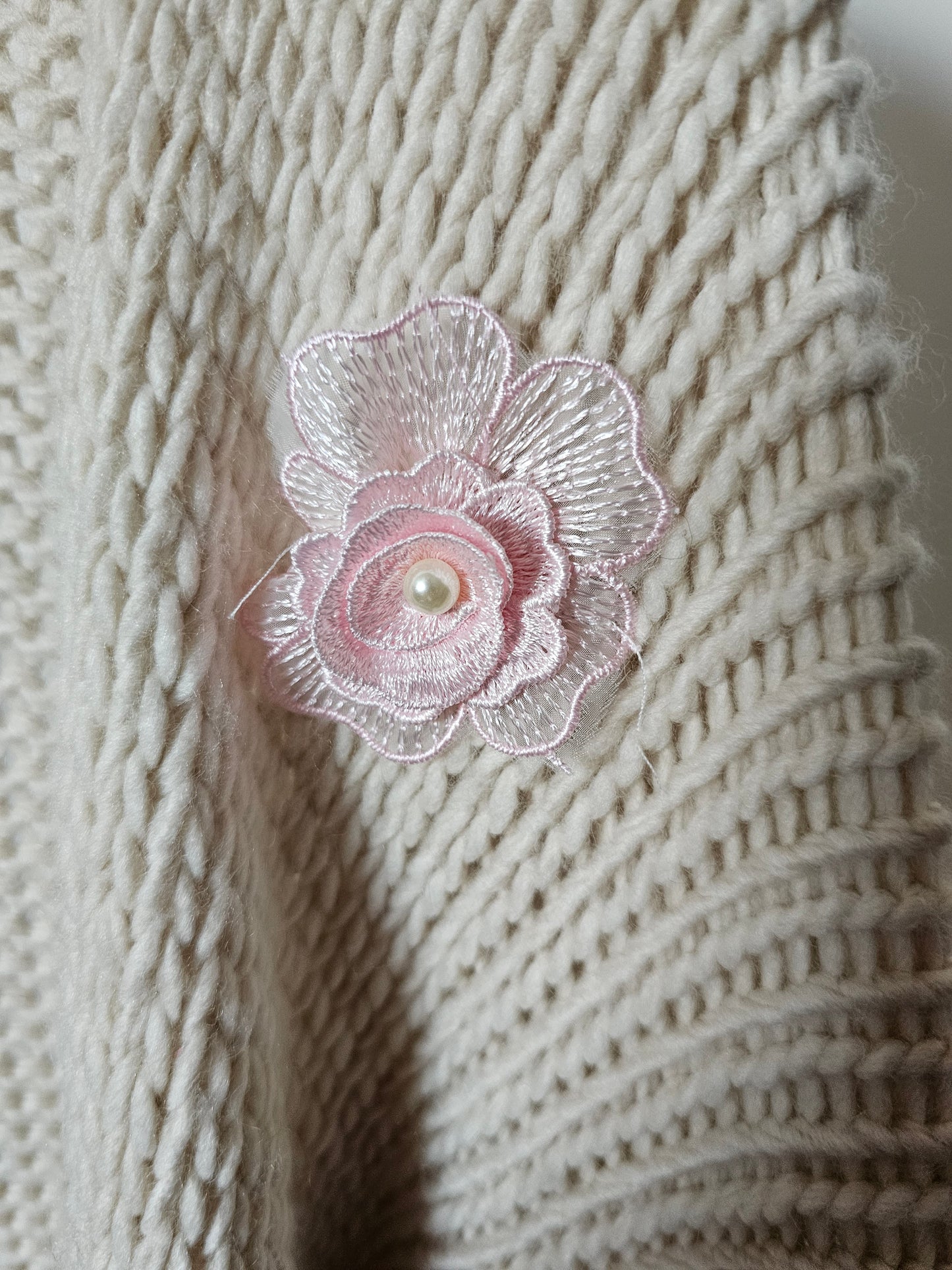 Cardigan Butterfly beige