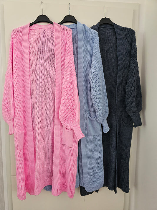 Cardigan Lang versch. Farben