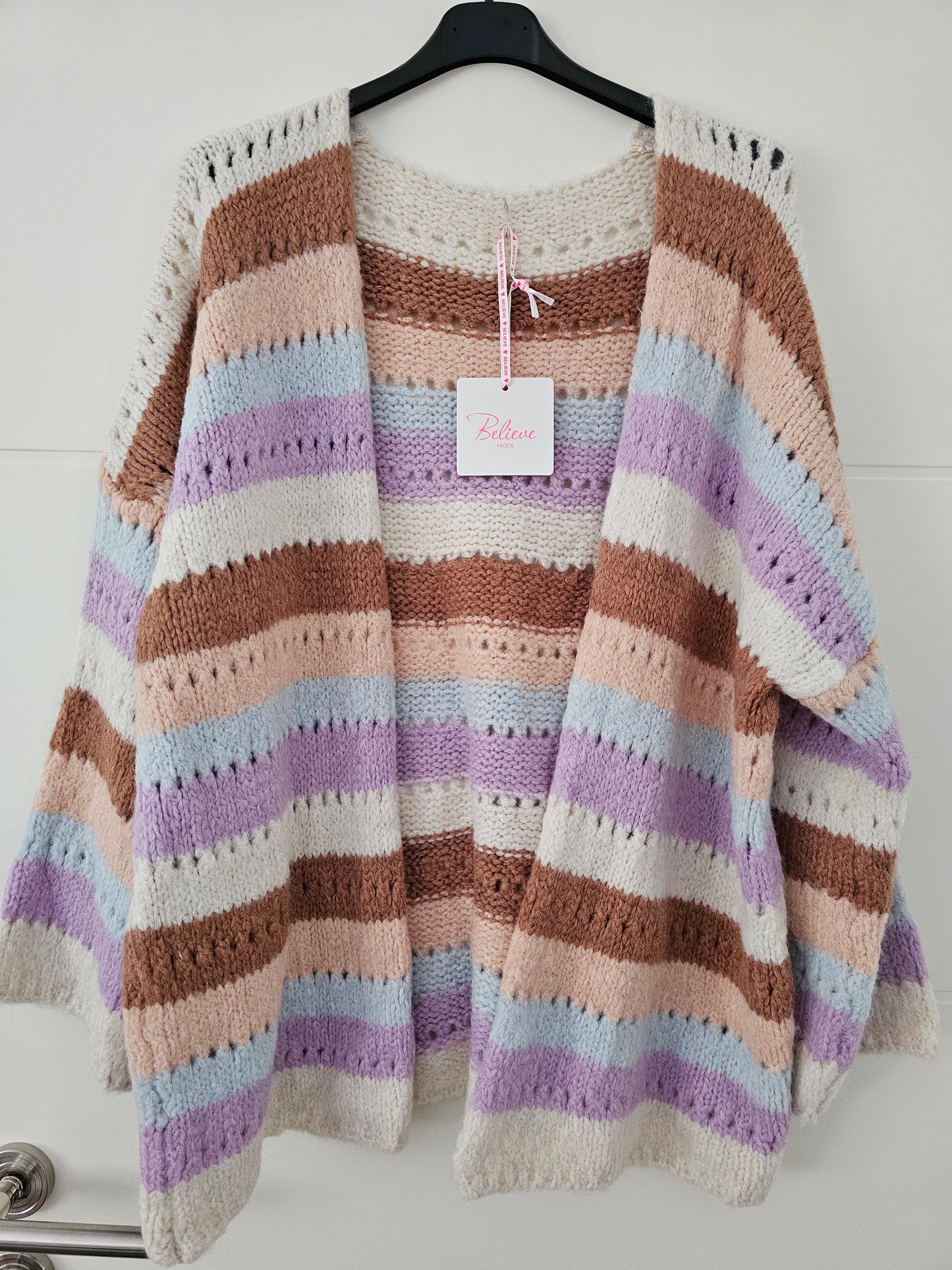 Cardigan Bea Braun/Beige/Flieder/Blau/Apricot