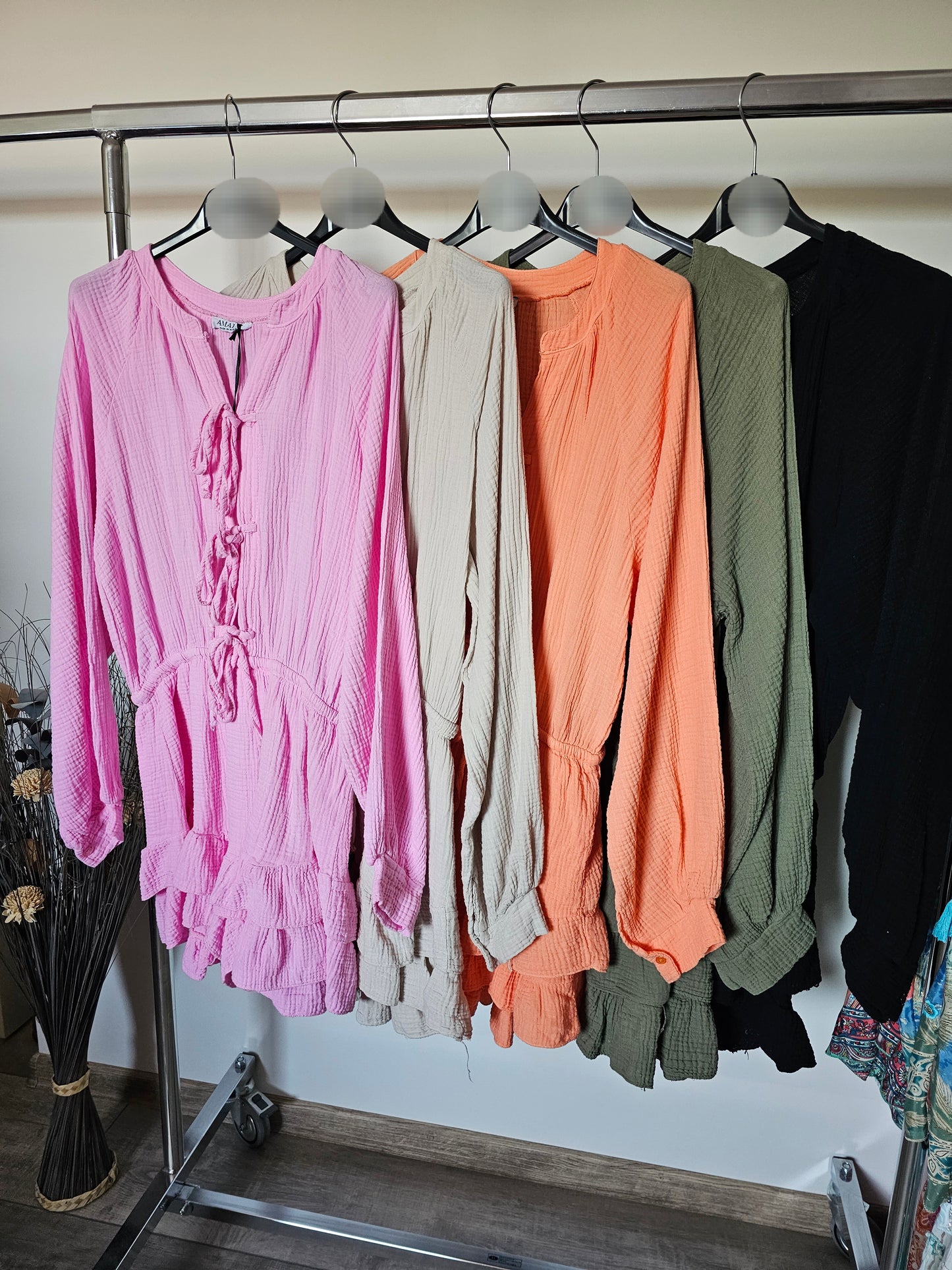 Musselin Jumpsuit Schleifi