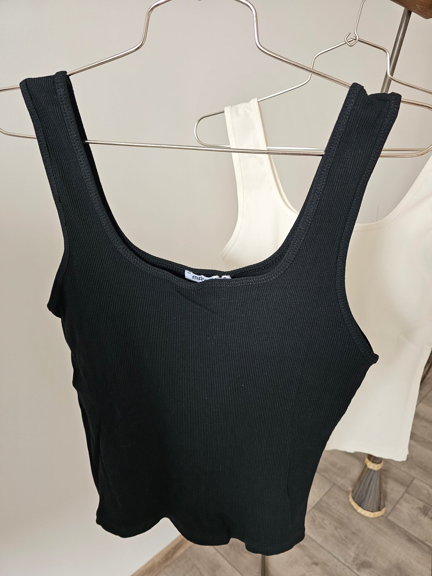 geripptes Basic Top