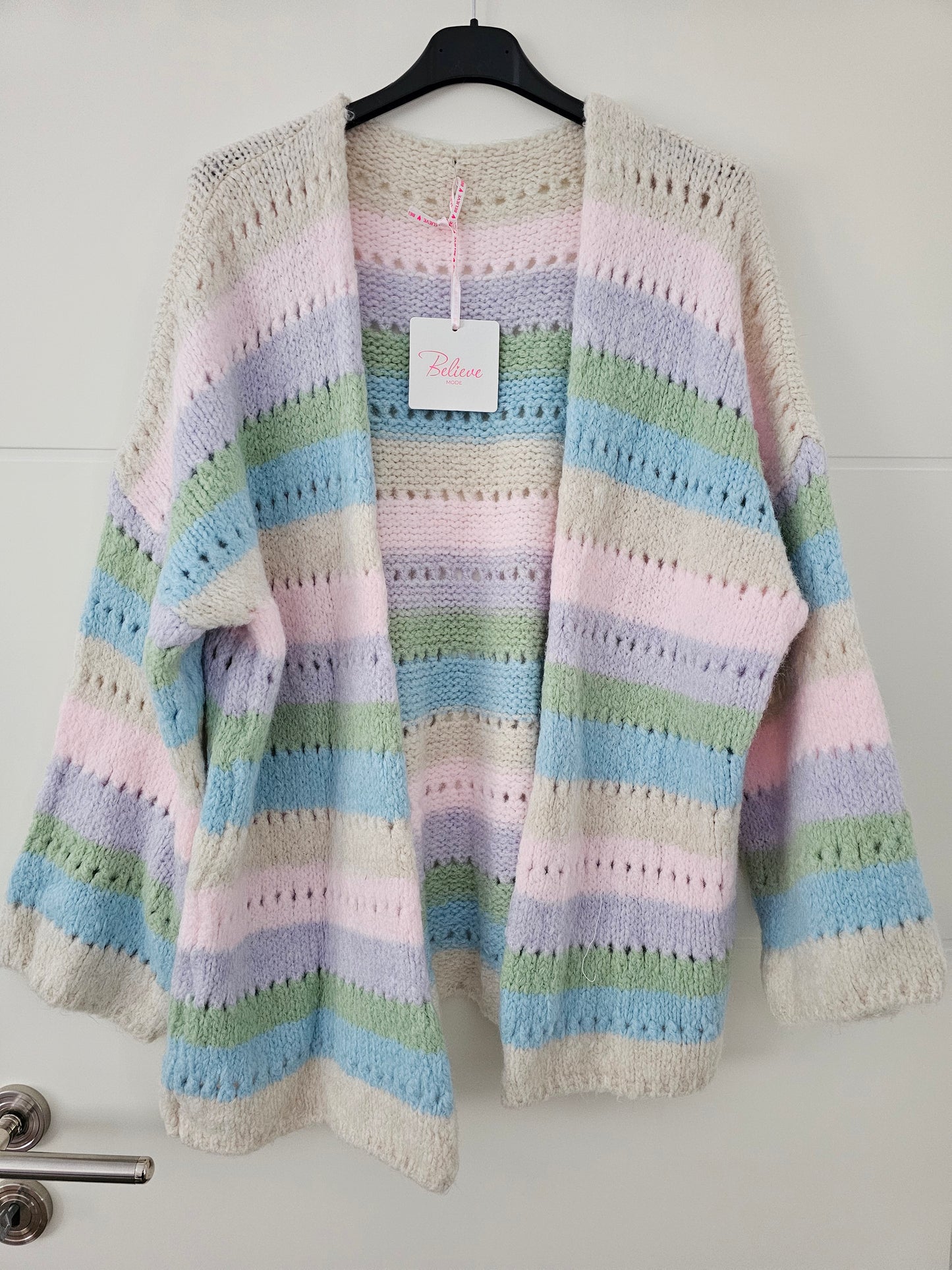 Cardigan Bea Blau/Grün/Flieder/Rosa/Beige